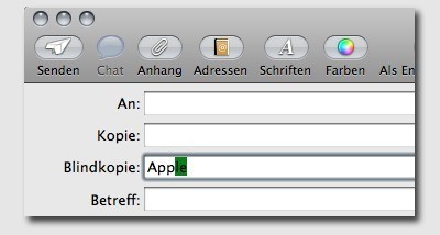 Mail Gruppe schreiben